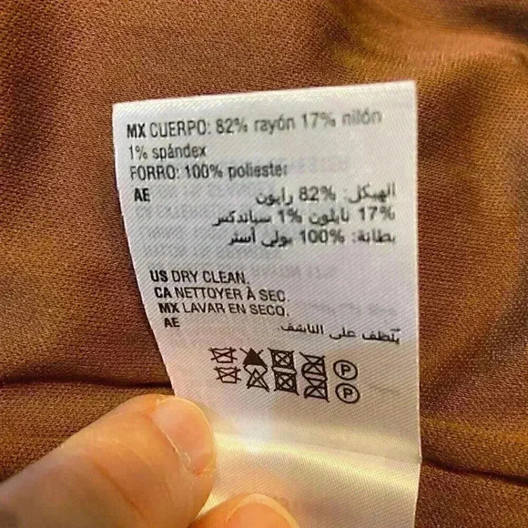 BAR III Women's Smocked Bodycon Dress SMALL Rosewood Mock Neck Cocktail‎ Party - Picture 13 of 13